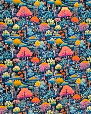 Pastel Forest Squish Fabric £17 pm