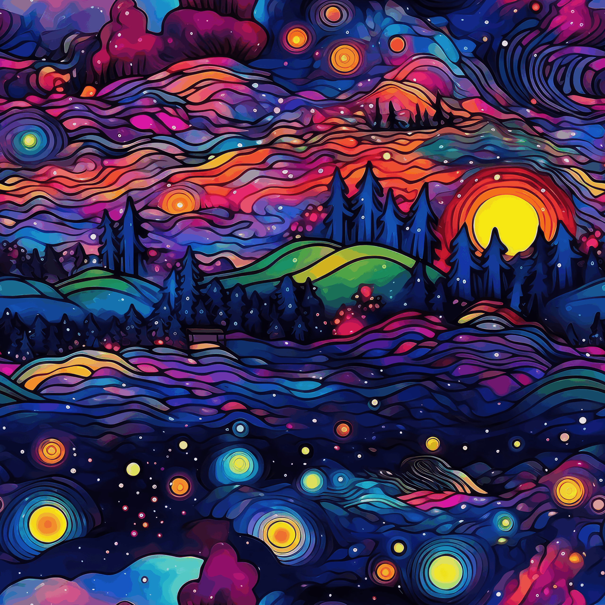 digitally printed on Stretch Fabric