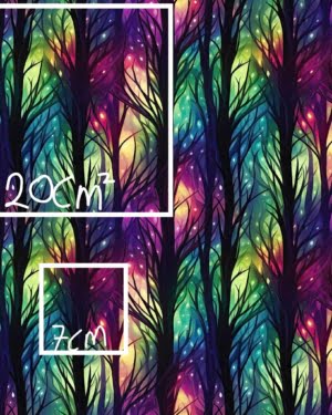 PREORDER Rainbow Woodland French Terry Fabric Due October 2024 £18pm