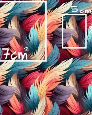 Whispy Earthy Feathers French Terry Fabric £18pm 2 Whispy Earthy Feathers French Terry Fabric £18pm