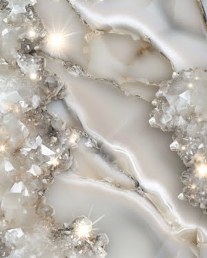 PREORDER due October Sparkle Quartz Crystal Jersey Fabric £16.50pm