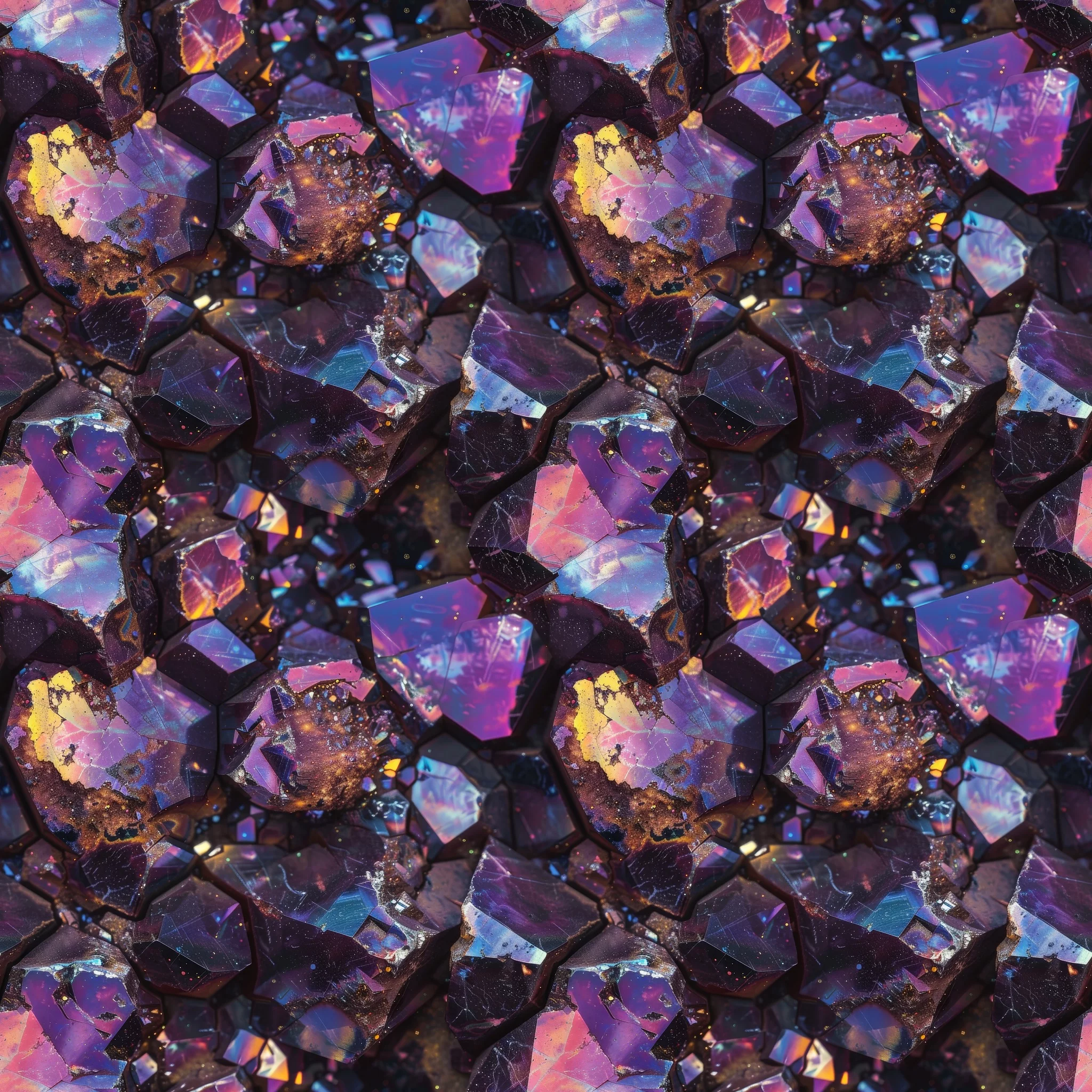 Labradorite Crystal Jersey Fabric £16.50pm 7 Purple and glittery effect Labradorite crystal Geode crystal design it is a beautiful jersey stretch fabric for sewing clothes.