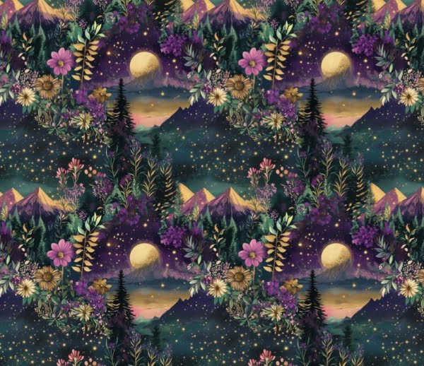 PREORDER Purple Moon French Terry Fabric Due November 2024 £18pm 8