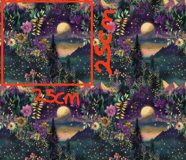 PREORDER Purple Moon French Terry Fabric Due November 2024 £18pm 5