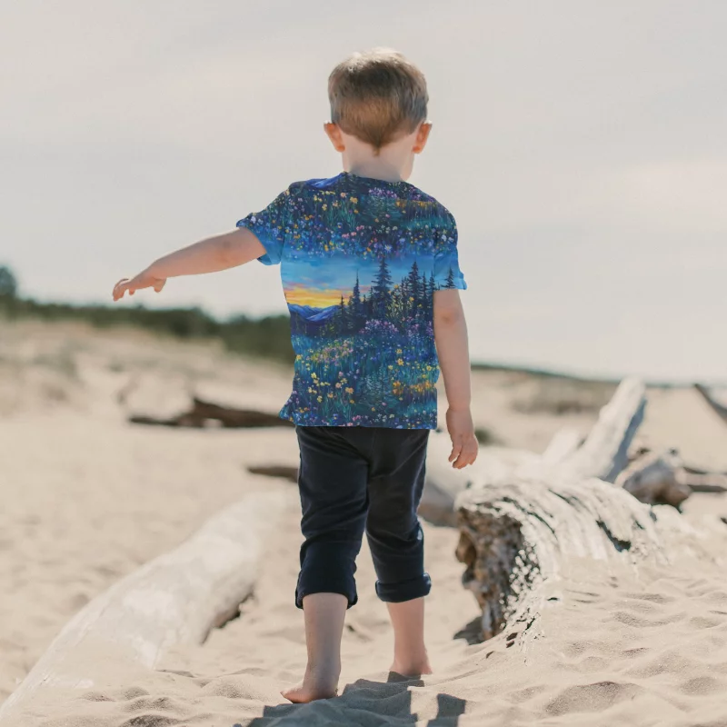 Blue Meadow Jersey Fabric £16.50pm 7 Blue Meadow Jersey Fabric £16.50pm - Image 4