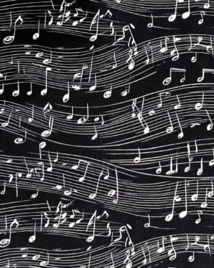 Music Notes Jersey Fabric £16.50pm