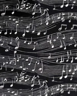 Music Notes French Terry Fabric £18pm