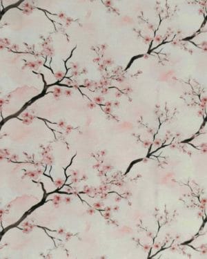 Cherry Blossom Jersey Fabric £16.50pm