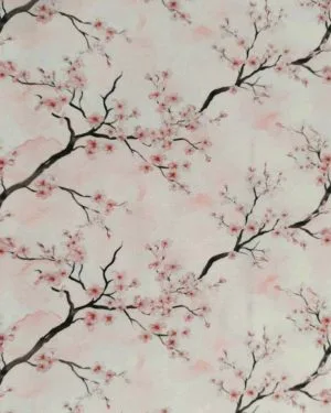 Cherry Blossom Jersey Fabric £16.50pm