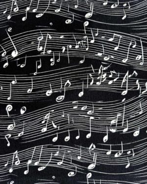 Music Notes French Terry Fabric £18pm