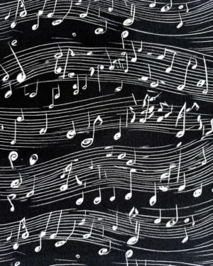 Music Notes French Terry Fabric £18pm