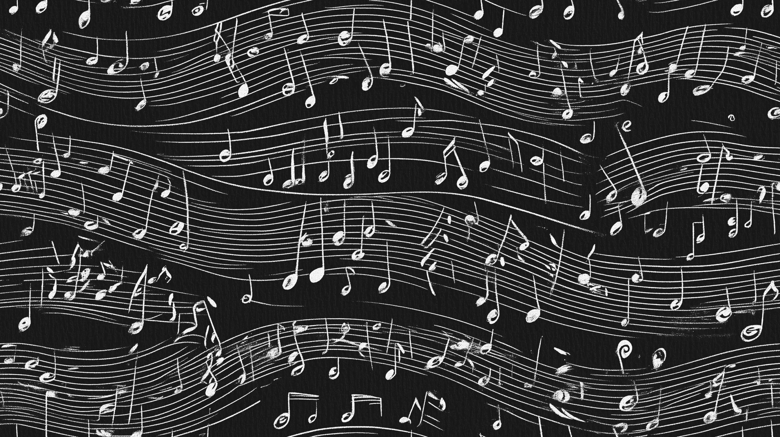 Music Notes Squish Fabric £17pm 5 abstract Musical notes play beautifully across this elegant design. This design is on a deep coloured background, a beautiful jersey stretch fabric for sewing clothes.