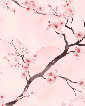 PREORDER due December Cherry Blossom Jersey Fabric £16.50pm