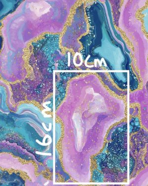 PREORDER due January 2025 Pink Crystal Geode Jersey Fabric £16.50pm