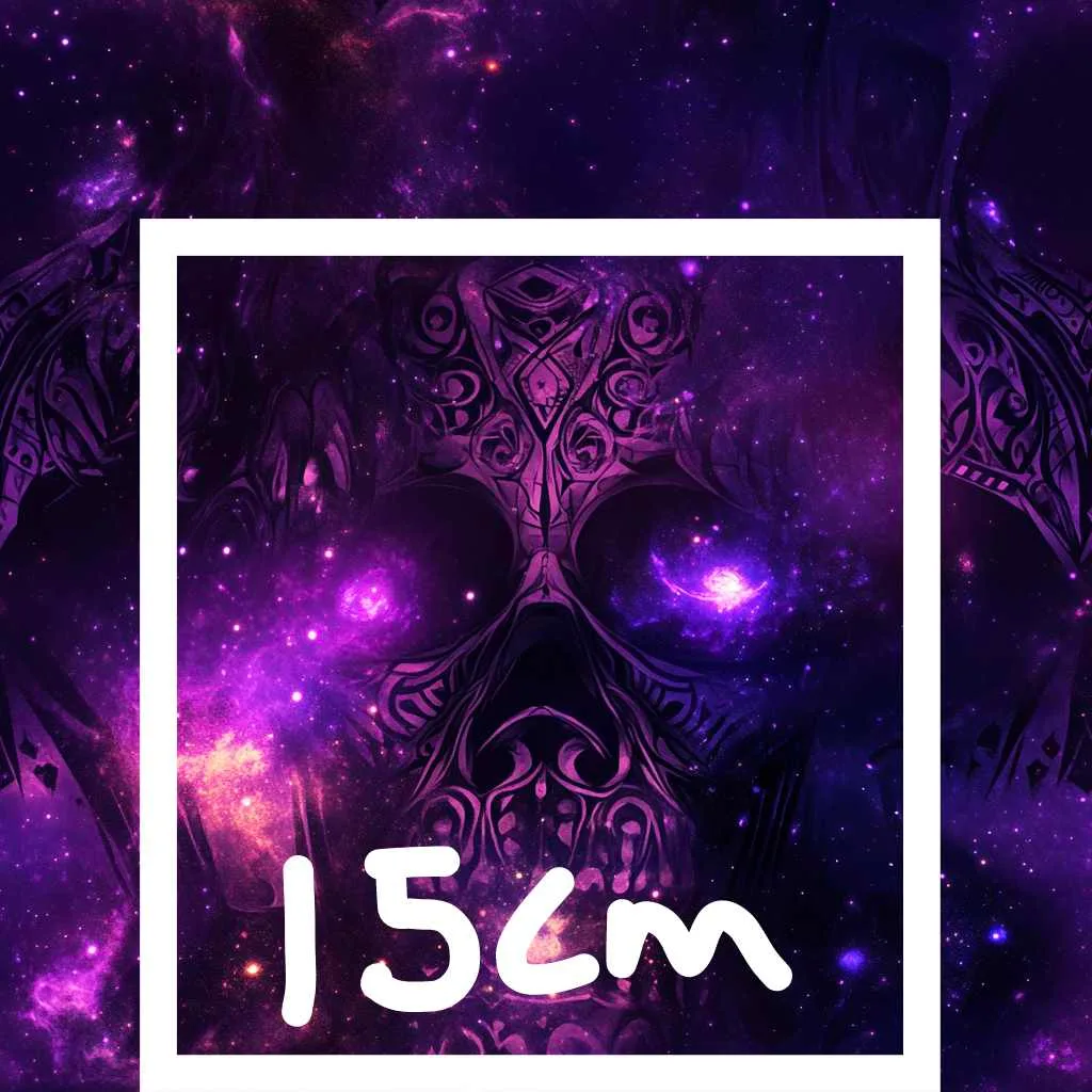 Skull Nebular French Terry Fabric £18pm - Image 5