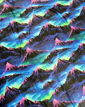 Vibrant Mountain Squish Fabric £17pm