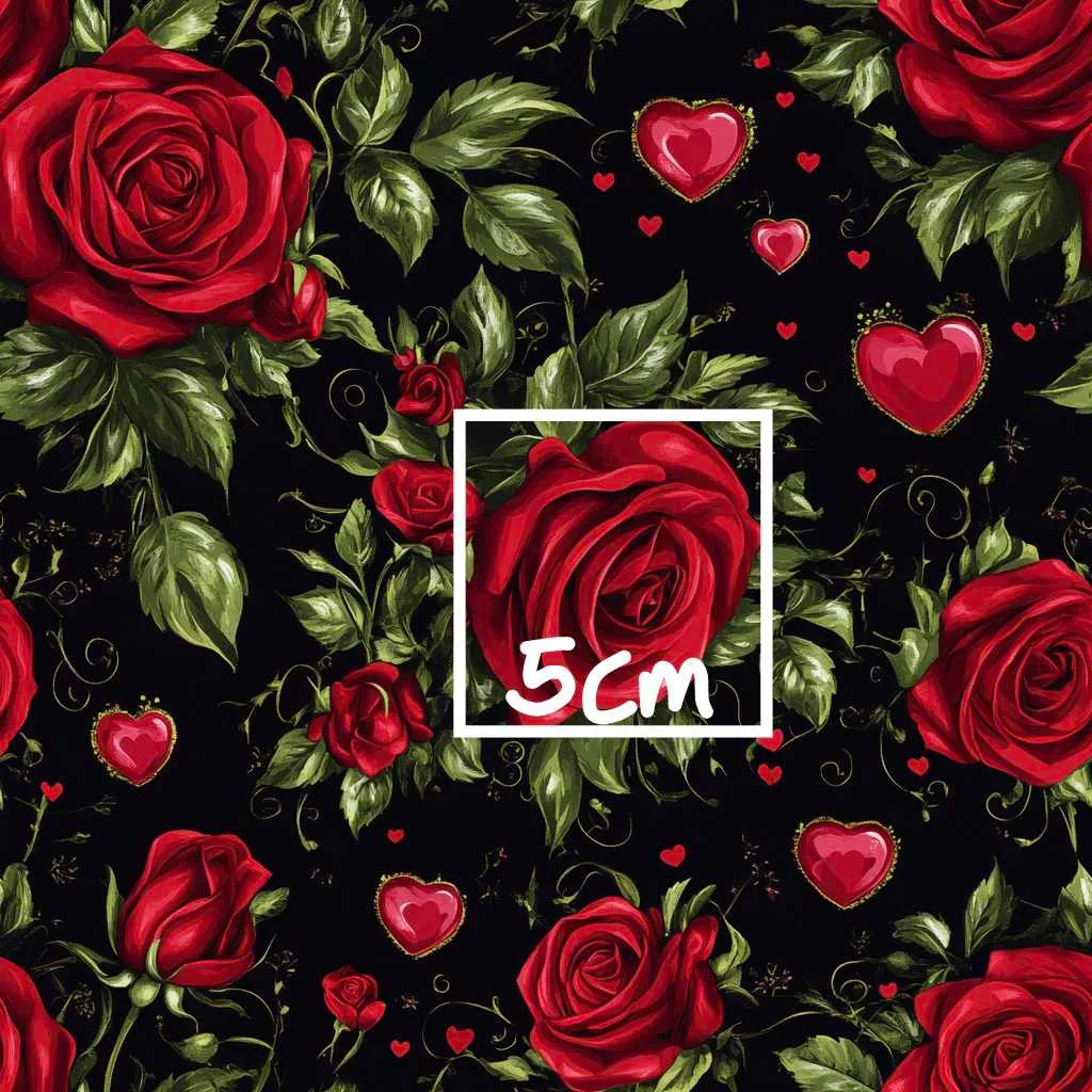 Roses Are Red Jersey Fabric £16.50pm - Image 5