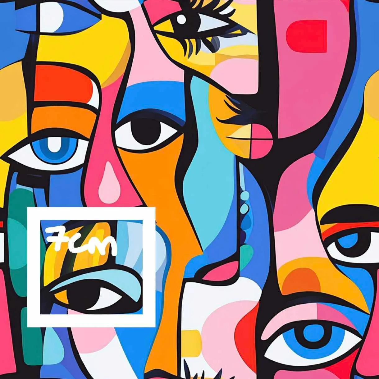 Pop Art Faces French Terry Fabric £18pm 9 Pop Art Faces French Terry Fabric £18pm - Image 6