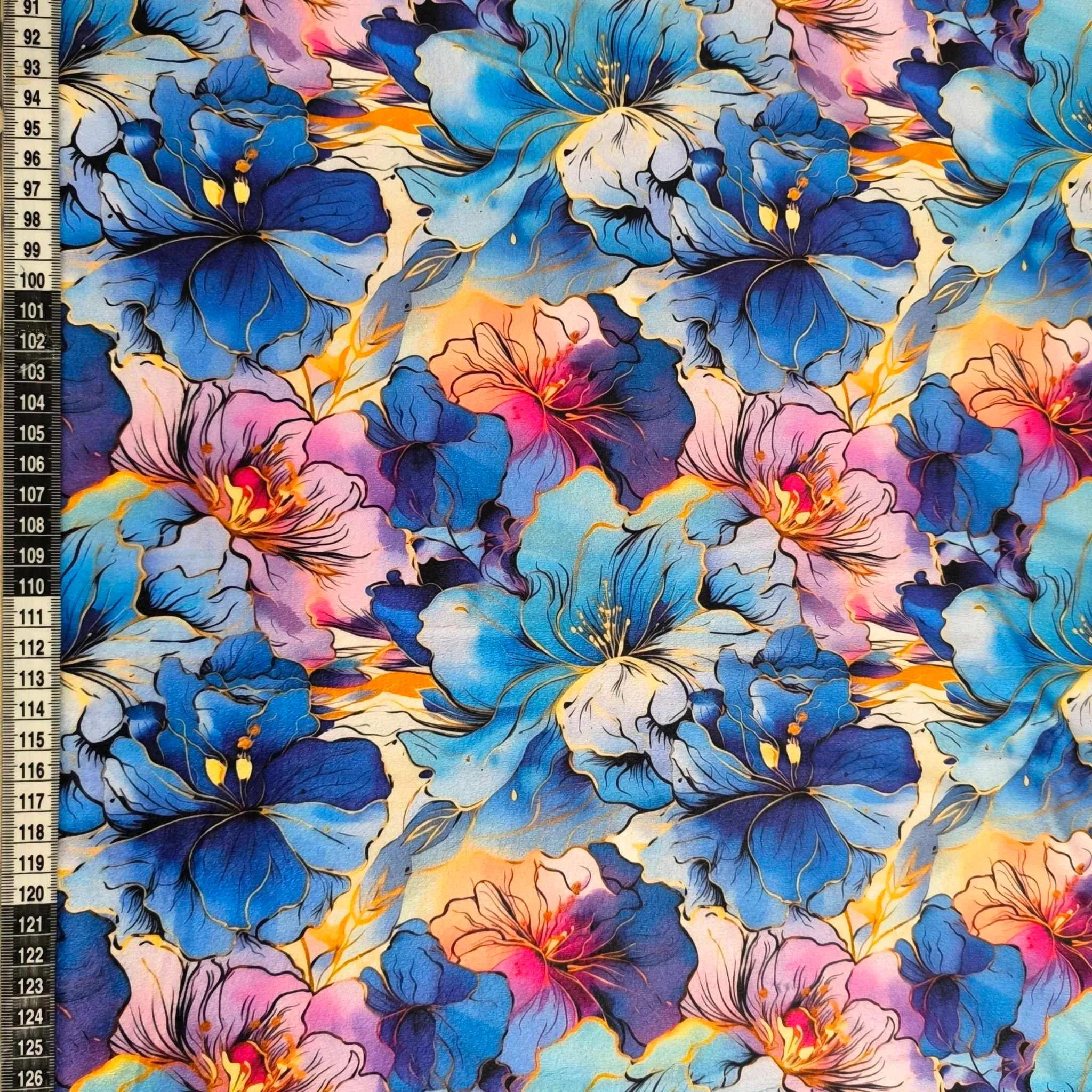 Floral Watercolour Squish Fabric £17pm - Image 2