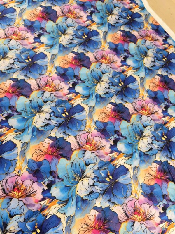 Floral Watercolour Squish Fabric £17pm 6