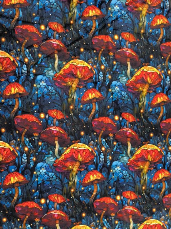 Red Mushroom Squish Fabric £17pm 4