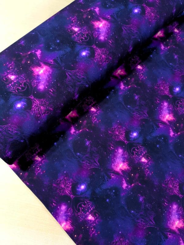 Skull Nebular French Terry Fabric £18pm