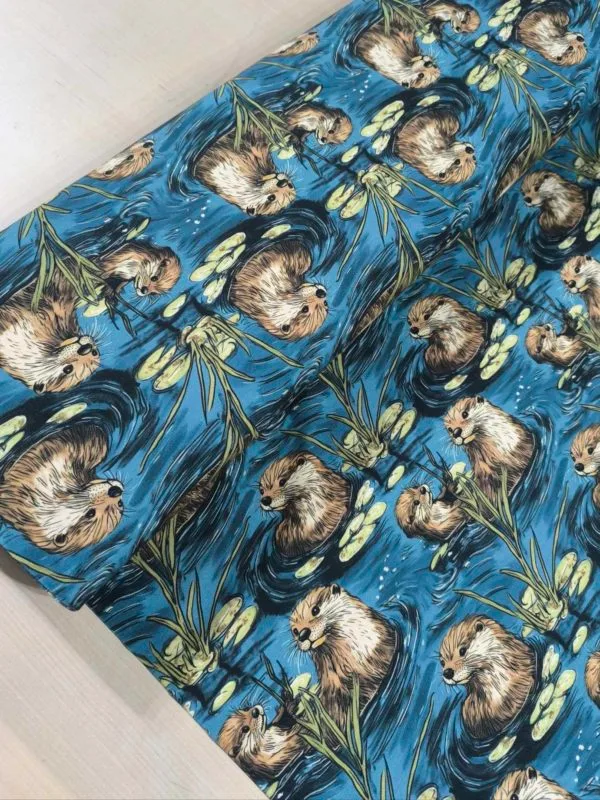Otterly Adorable Jersey Fabric £16.50pm