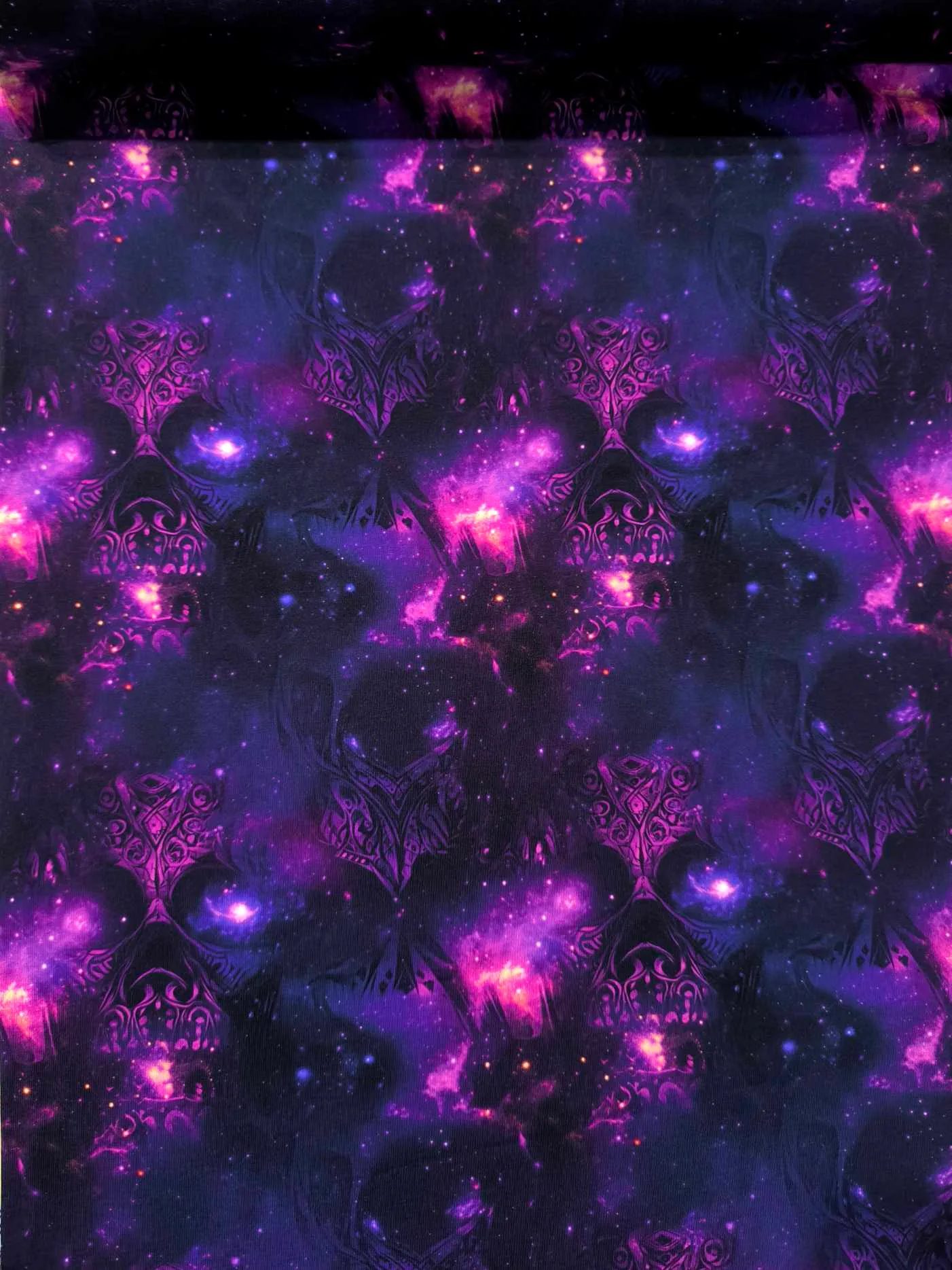Skull Nebular French Terry Fabric £18pm - Image 2