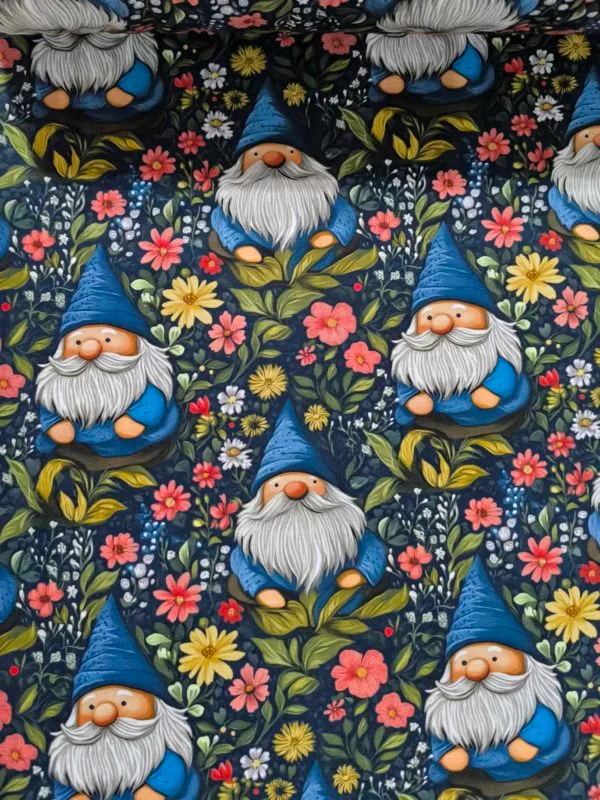 Cottagecore Gnome Jersey Fabric £16.50pm - Image 2