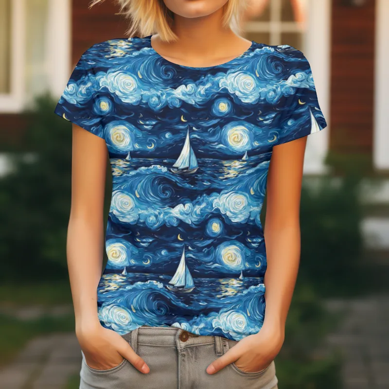 Starry Sails Jersey Fabric £16.50pm - Image 5