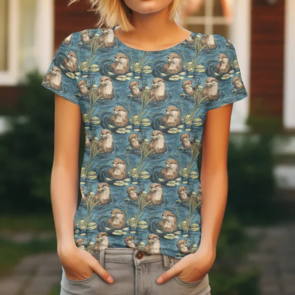 Otterly Adorable Jersey Fabric £16.50pm - Image 5