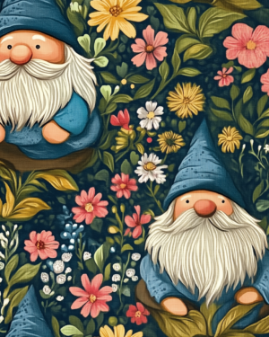 PREORDER due March 2025 Cottagecore Gnome Jersey Fabric £16.50pm