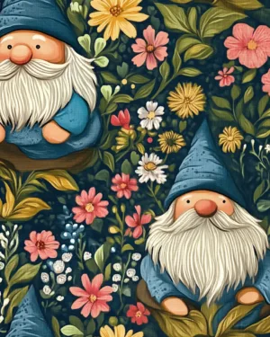 PREORDER due March 2025 Cottagecore Gnome Jersey Fabric £16.50pm