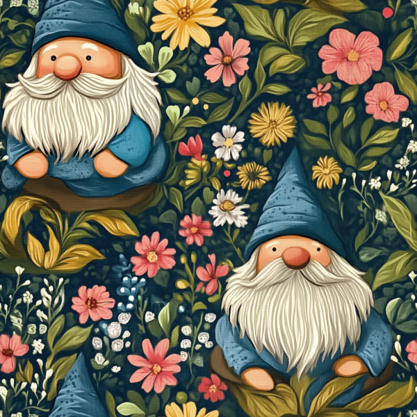 PREORDER due March 2025 Cottagecore Gnome Jersey Fabric £16.50pm 4