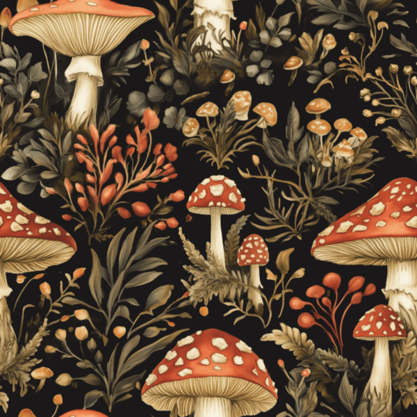 PREORDER due March 2025 Cottagecore Mushroom Jersey Fabric £16.50pm 8