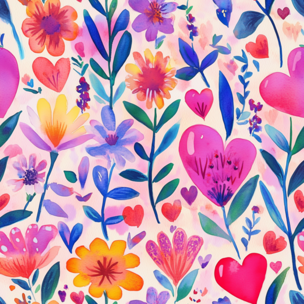 PREORDER due March 2025 Love & Flowers Jersey Fabric £16.50pm 4