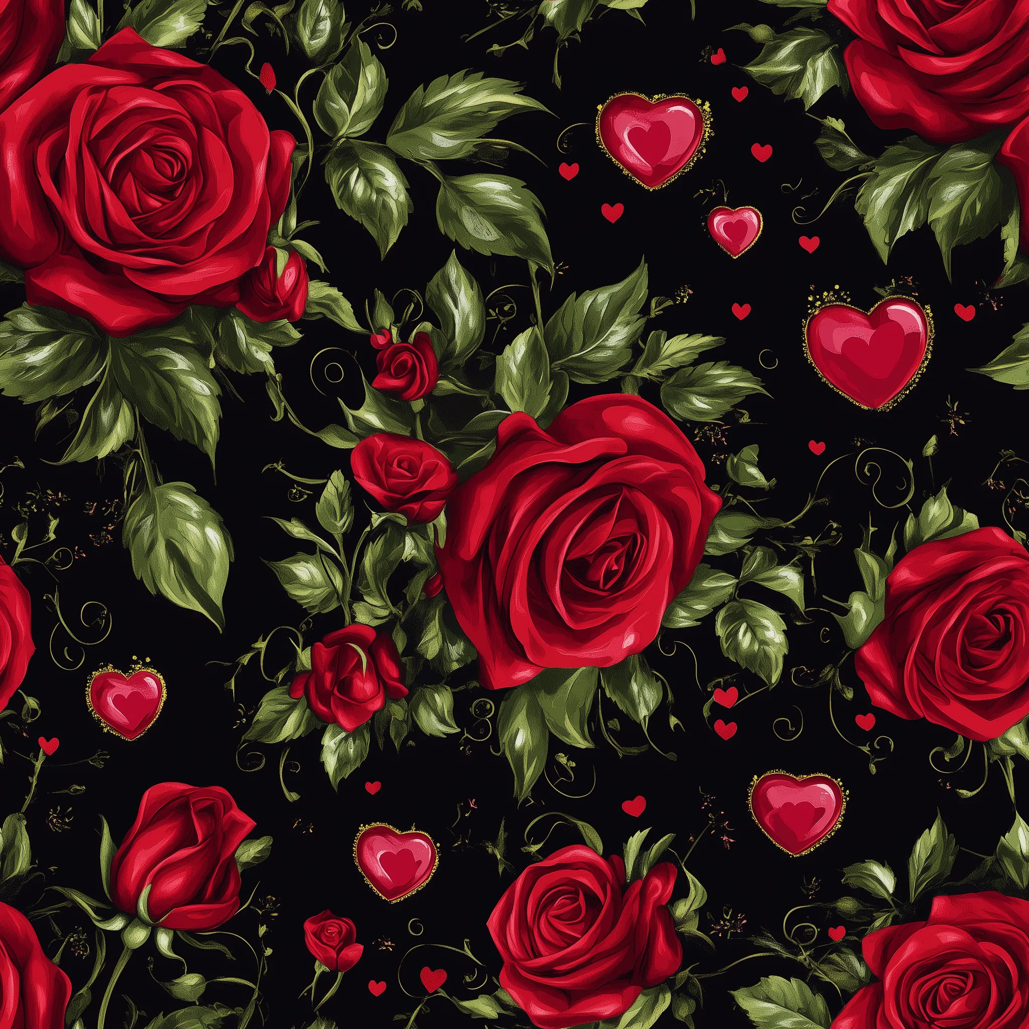 Roses Are Red Jersey Fabric £16.50pm - Image 7