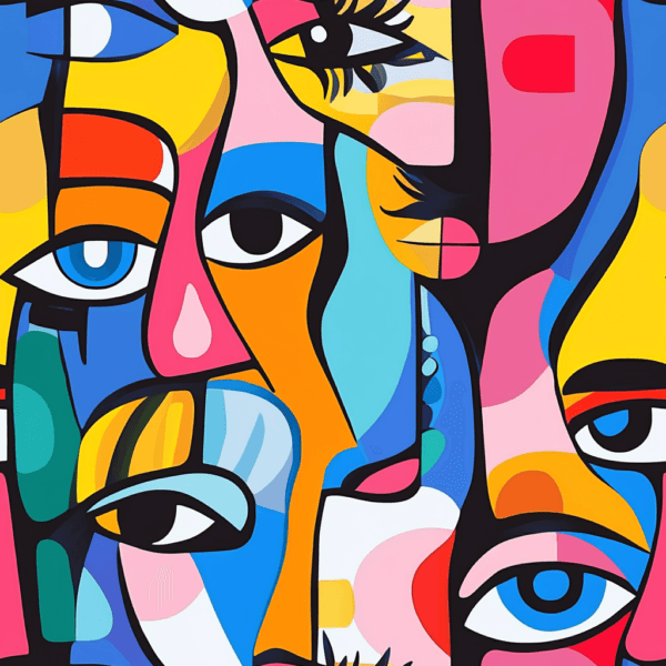 Pop Art Faces French Terry Fabric £18pm - Image 7