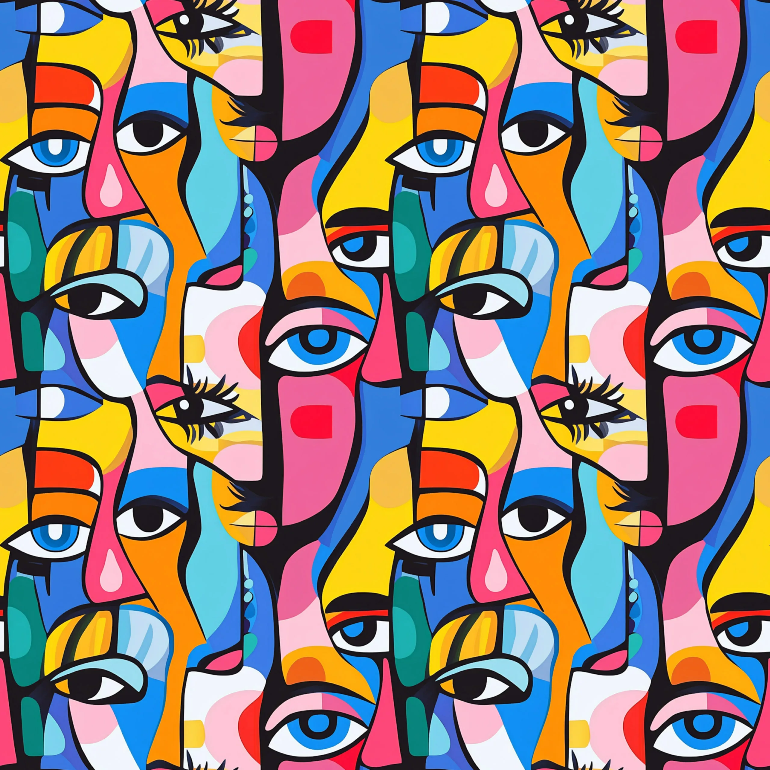 Pop Art Faces French Terry Fabric £18pm 8 Pop Art Faces French Terry Fabric £18pm - Image 5