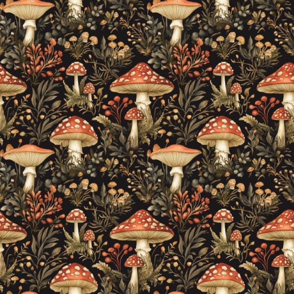 PREORDER due March 2025 Cottagecore Mushroom Jersey Fabric £16.50pm 7