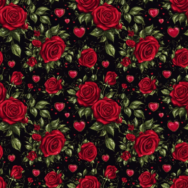 PREORDER due March 2025 Roses Are Red Jersey Fabric £16.50pm 7