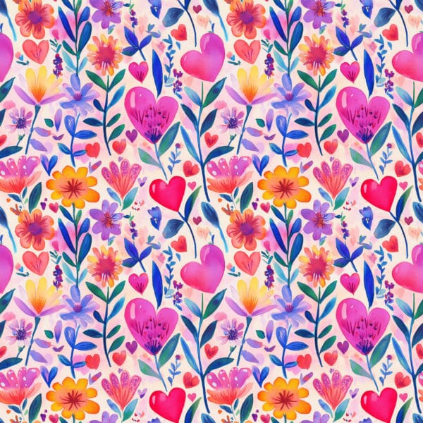 PREORDER due March 2025 Love & Flowers Jersey Fabric £16.50pm 7