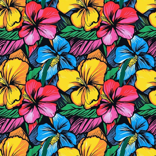 PREORDER due March 2025 Aloha Flower Jersey Fabric £16.50pm 7