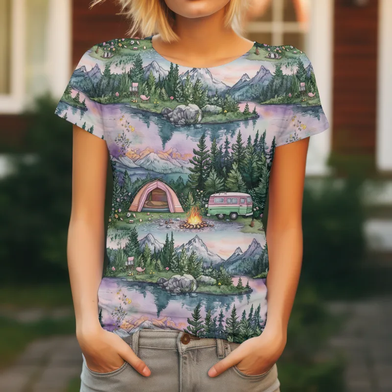 Purple Camping Jersey Fabric £16.50pm 8 Purple Camping Jersey Fabric £16.50pm - Image 5