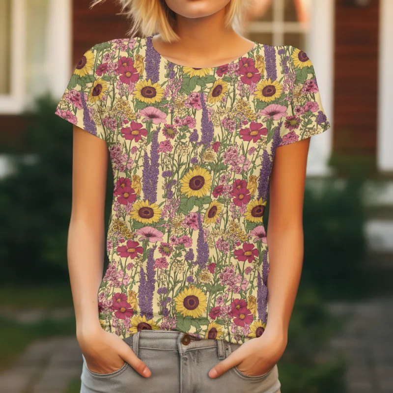 Full Bloom Wildflower Jersey Fabric £16.50pm - Image 5