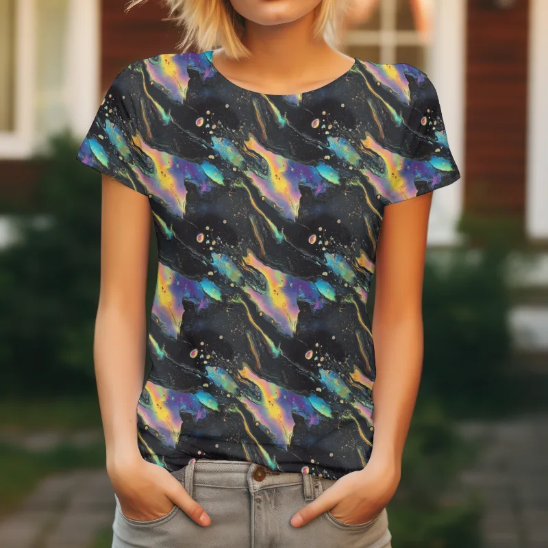 Black Oil Jersey Fabric £16.50pm - Image 5