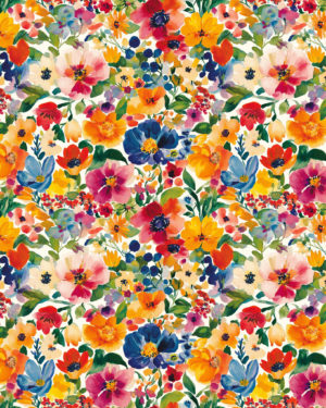 PREORDER due April 2025 Sunshine Flowers Jersey Fabric £16.50pm