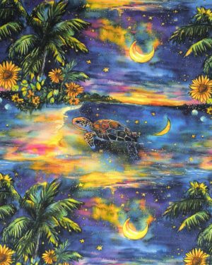 Tropical Turtle Jersey Fabric £16.50pm