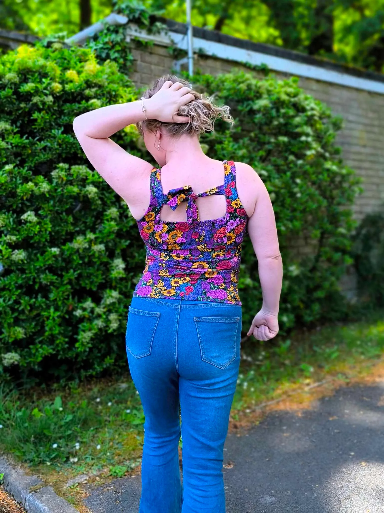 1.4m Piece Flower Medley Jersey Fabric - Image 6