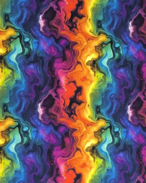 Rainbow Geode Jersey Fabric £16.50pm